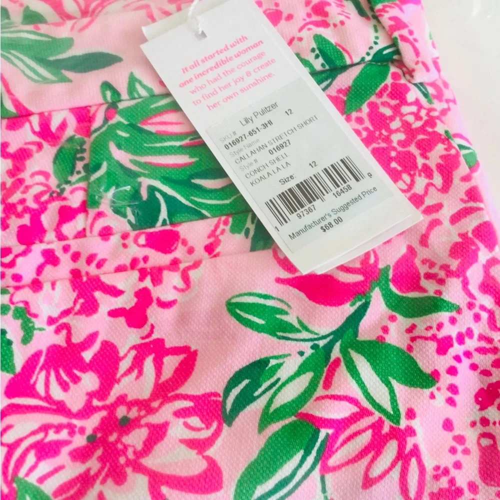 Lilly Pulitzer Callahan 5” Shorts-Conch Shell Pink NEW - Picture 9 of 12